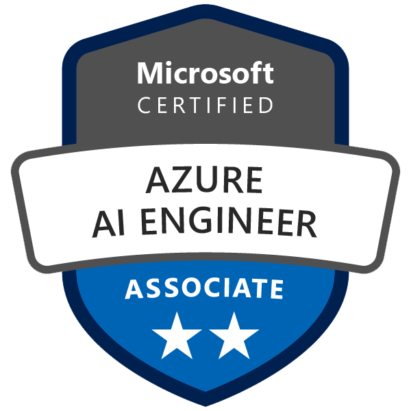 Badge Microsoft Certified: Azure AI Engineer Associate