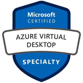 Badge Microsoft Certified: Azure Virtual Desktop Specialty